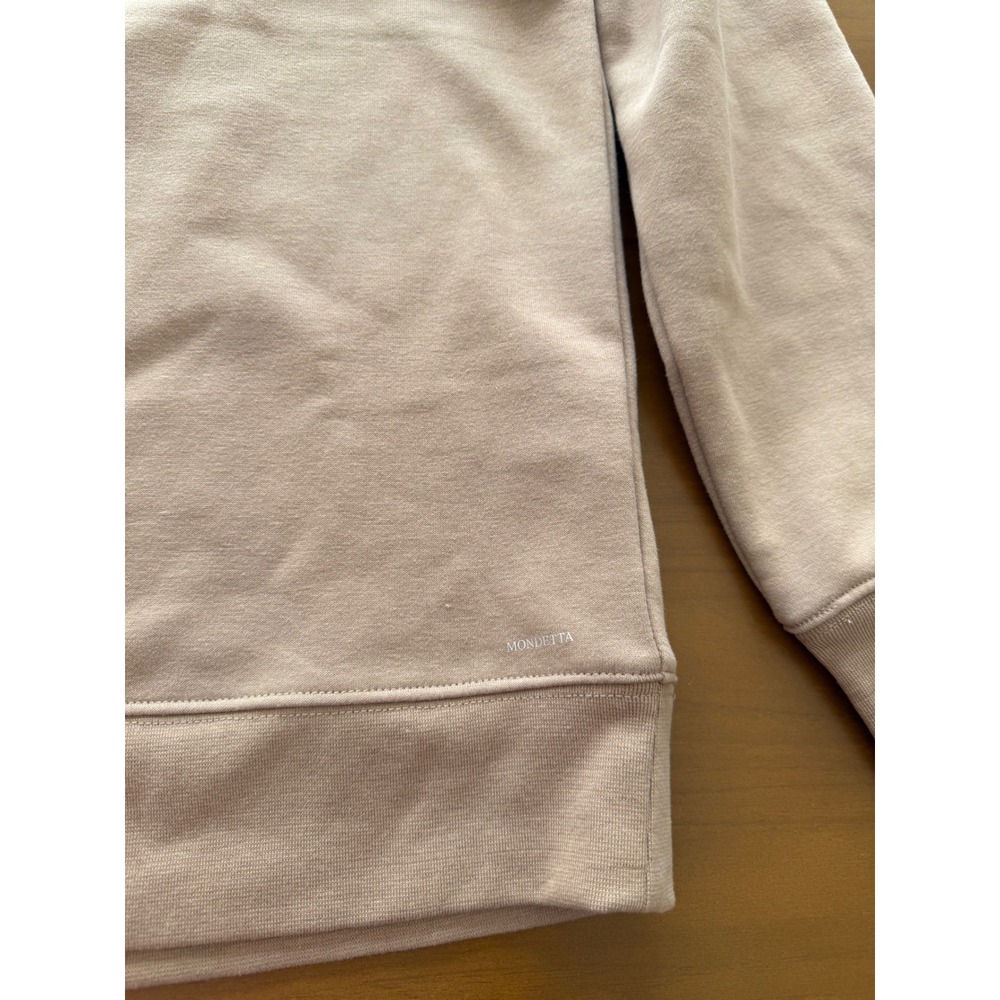 Mondetta Women's Small S Polo Sweatshirt‎ Pullover Long Sleeve Casual Beige - Picture 2 of 6